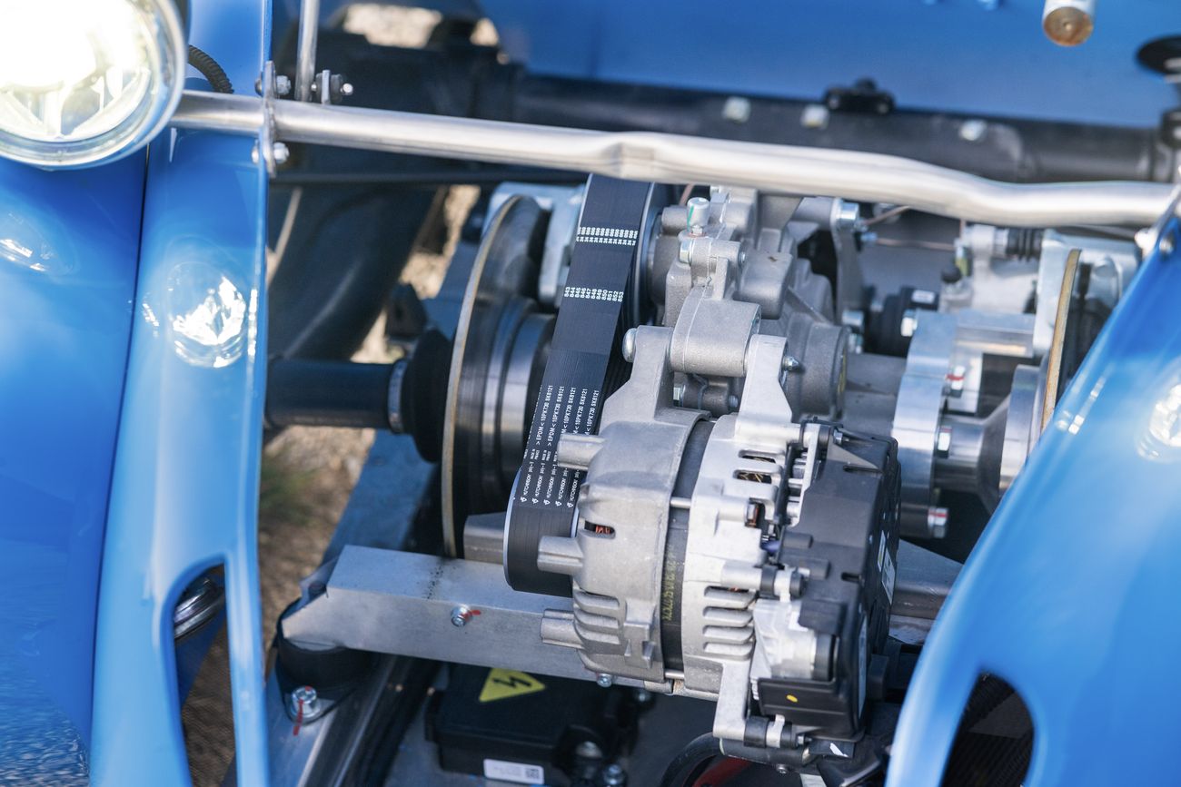 Transmission et moteur électrique de la Burton Electric