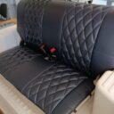 Banquette arrière confort sellerie navy matelassée