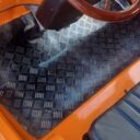 Jeu de tapis antidérapants en caoutchouc texturé